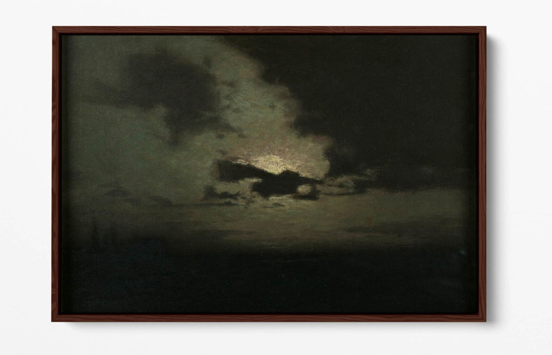 L. BIRGE HARRISON, THE HIDDEN MOON -FLOAT EFFECT CANVAS WALL ART PRINT