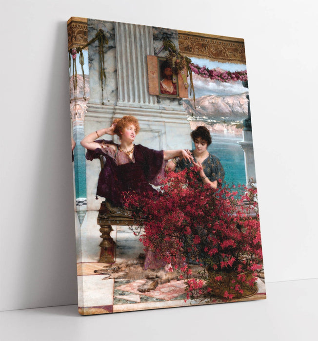 Canvas Wall Art – Lawrence Alma Tadema Love's Jewelled Fetter Print, Handmade Premium Varnish Finish