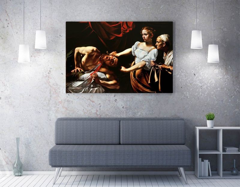 Caravaggio Canvas Art | Judith Beheading Holofernes - Premium Wall Decor Print