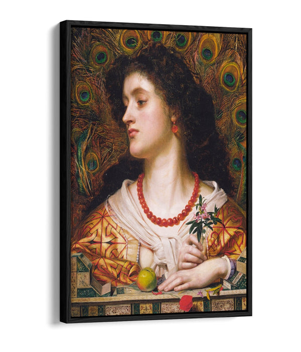 FREDERICK SANDYS, VIVIEN -FLOAT EFFECT CANVAS WALL ART PRINT