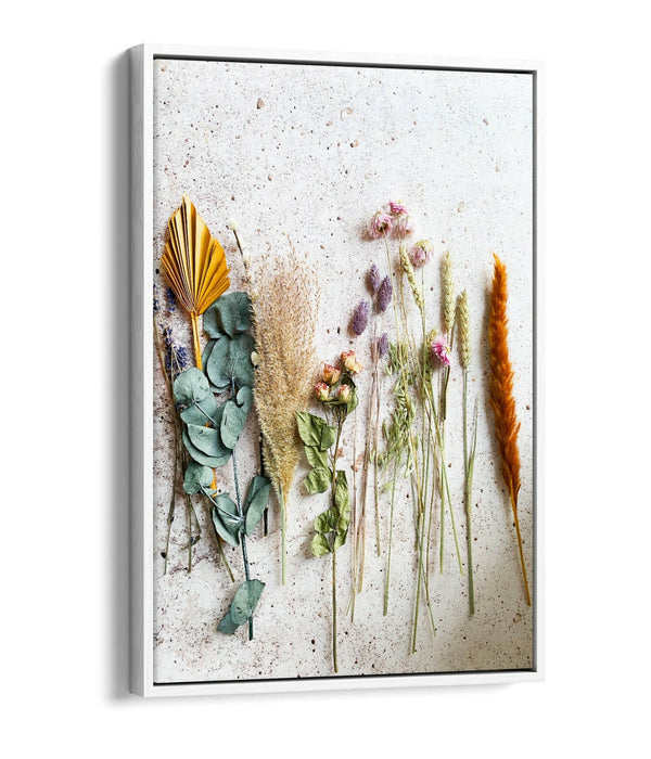 Canvas Wall Art - Colourful Cooking Herbs Kitchen Wall Decor | Float Effect Print