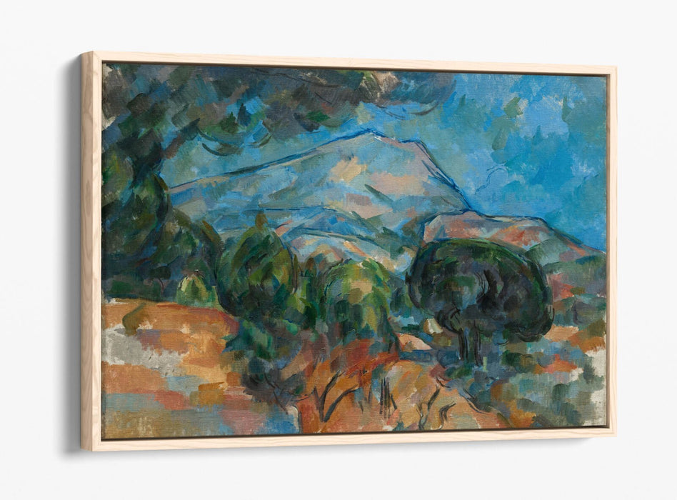 Float Effect Canvas Art – Paul Cezanne Mount Sainte-Victoire Print with 30mm Deep Frame