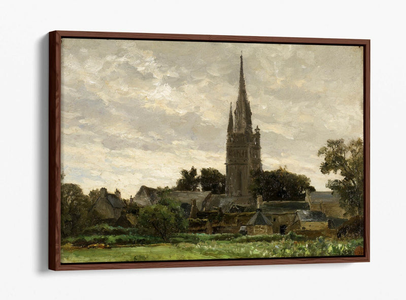 Float Effect Canvas Art - Carlos De Haes Church Tower | Handmade UK Wall Decor