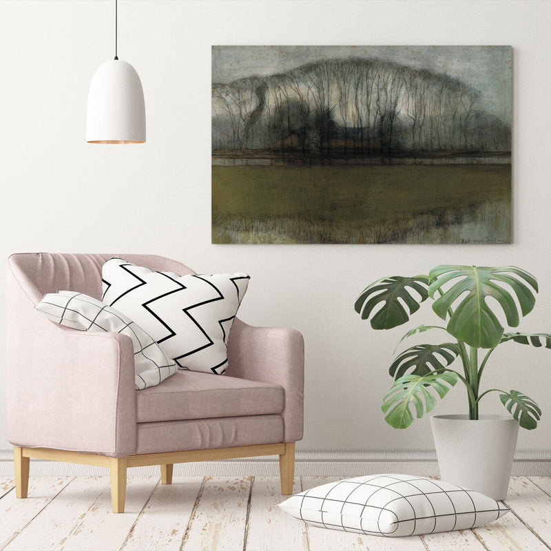 Canvas Wall Art – Framed Piet Mondrian Print | Premium Satin Finish Painting