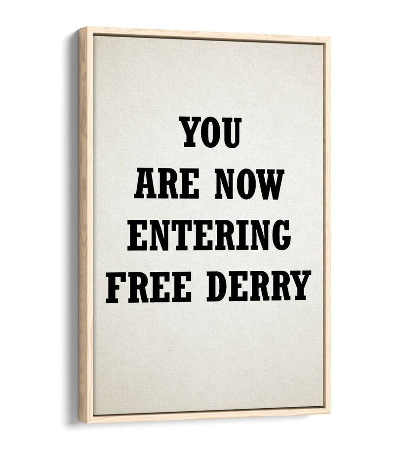 Float Effect Canvas Art – Handmade Derry Print | Vibrant Wall Decor UK