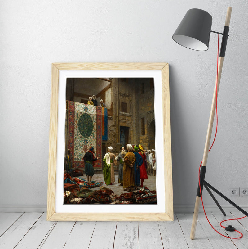 Framed Wall Art - Jean-Leon Gerome Carpet Merchant Painting | Matte Paper Poster