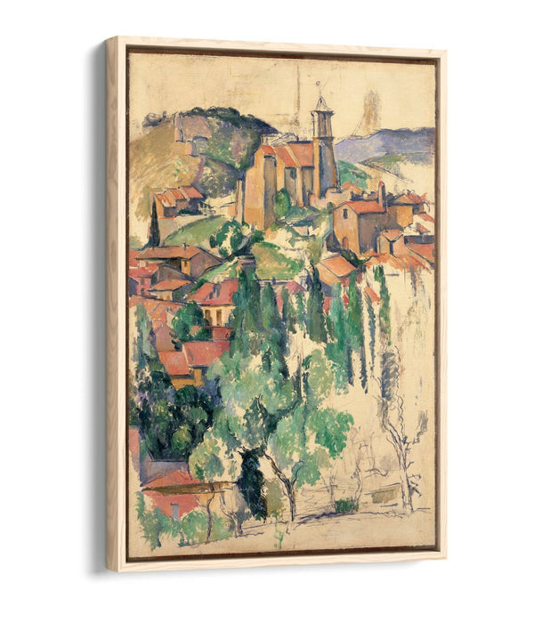 Canvas Wall Art | Handmade Float Effect Canvas Print Of Paul Cézanne Gardanne