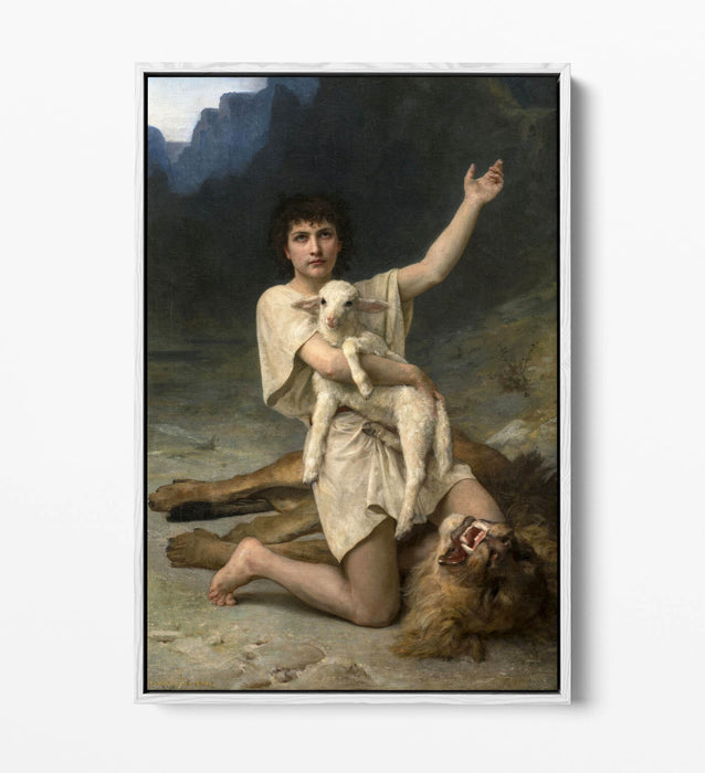 Canvas Wall Art - Elizabeth Jane Gardner David The Shepherd Float Effect Print