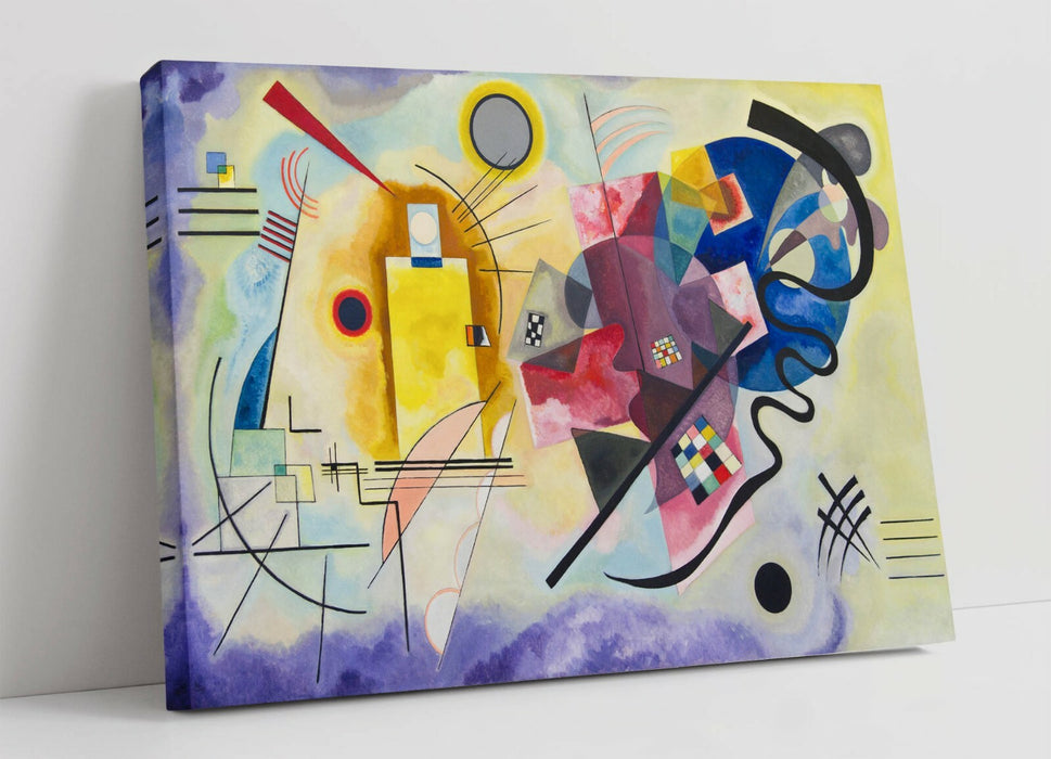 Canvas Wall Art Print - Wassily Kandinsky Yellow Red Blue Abstract Modern Decor