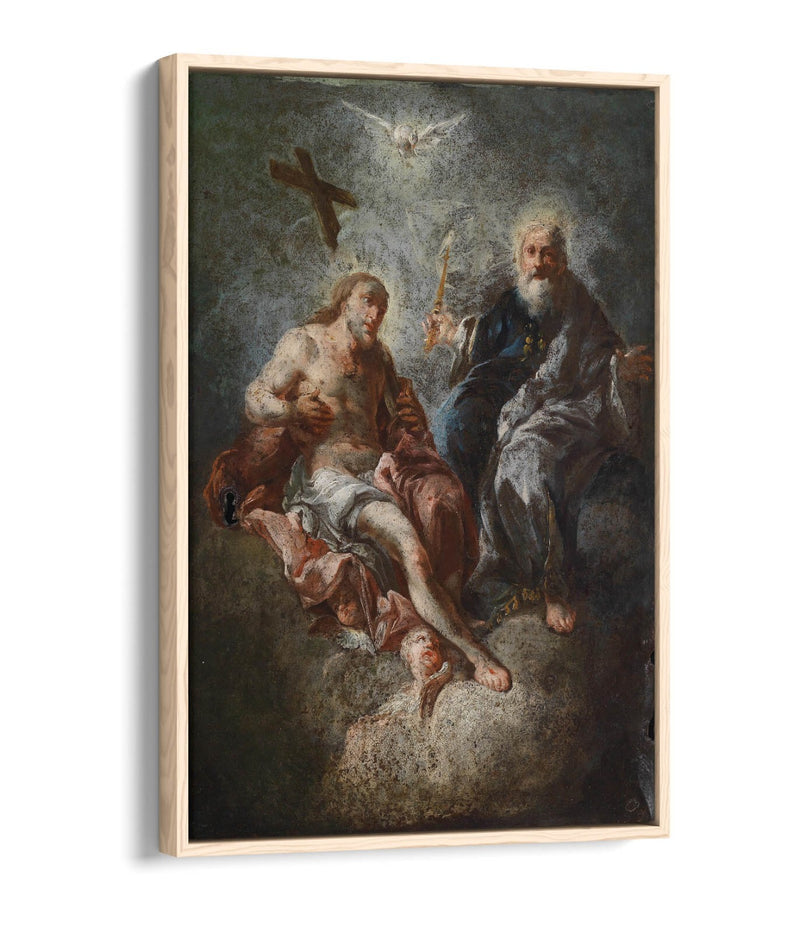 Canvas Wall Art - Franz Maulbertsch Mercy Seat | Float Effect Canvas Print