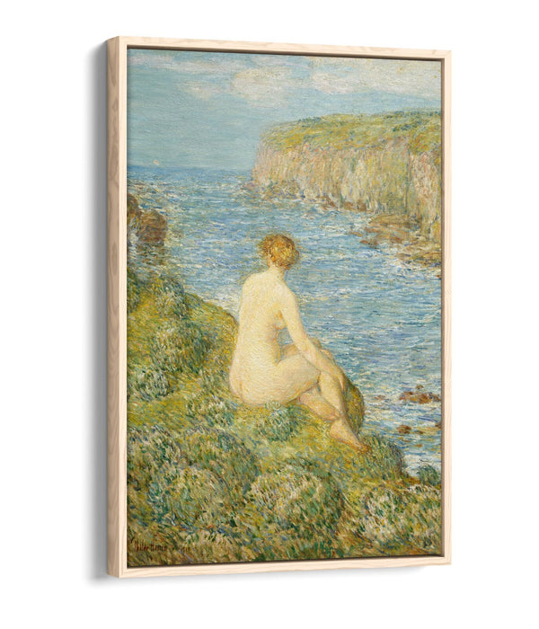 Canvas Wall Art Print - Nymph And Sea Float Effect On Premium Frame