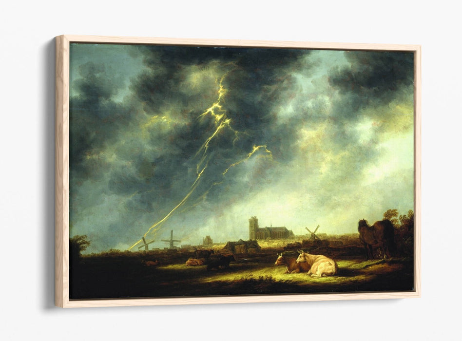 Canvas Wall Art Print – Aelbert Cuyp Thunderstorm | Premium Float Effect Canvas