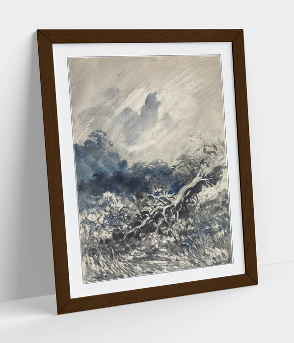 Framed Art Poster - Charles Daubigny Oak Tree Painting | Handmade UK Frame