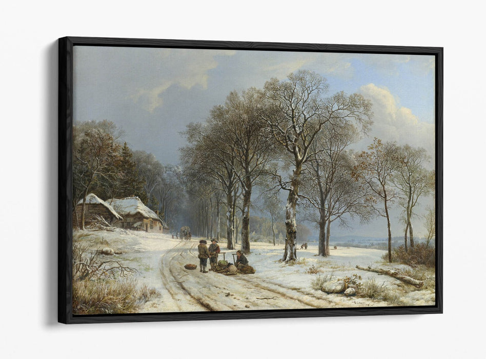 Canvas Wall Art Print – Winter Landscape Art With Float Effect & Custom Deep Frame
