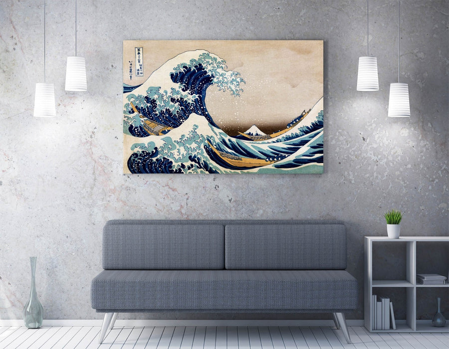 HOKUSAI, THE GREAT WAVE OFF KANAGAWA -CANVAS WALL ART CANVAS ARTWORK PRINT