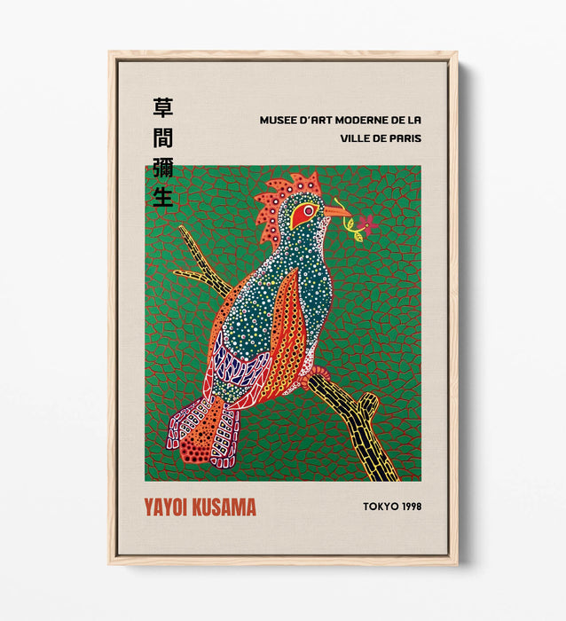 Yayoi Kusama Canvas Art - Contemporary Wall Decor With Float Effect Frame