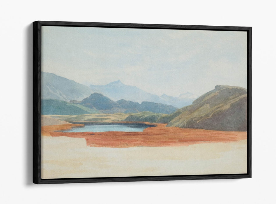 Canvas Wall Art - Lagoon Float Effect Canvas Art Print With Premium Frame