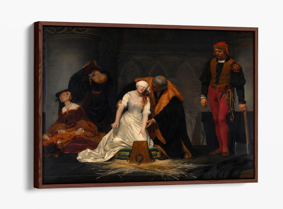 Canvas Wall Art Print - Execution of Lady Jane Grey | Float Effect Canvas Frame