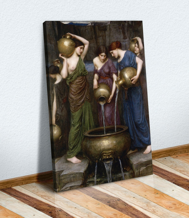 CANVAS WALL ART ARTWORK FRAMED PRINT PAINTING John William Waterhouse DANAIDES
