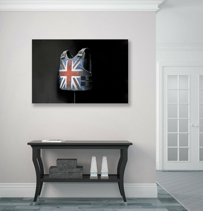 BANKSY STORMZY STAB VEST UNION JACK CANVAS WALL ART PRINT ARTWORK GRAFFITI