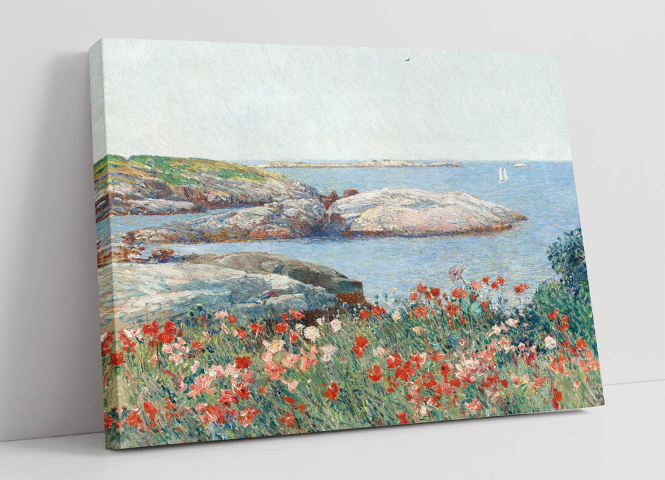 Canvas Wall Art Featuring Childe Hassam Poppies Isle Of Shoals Print - Handmade