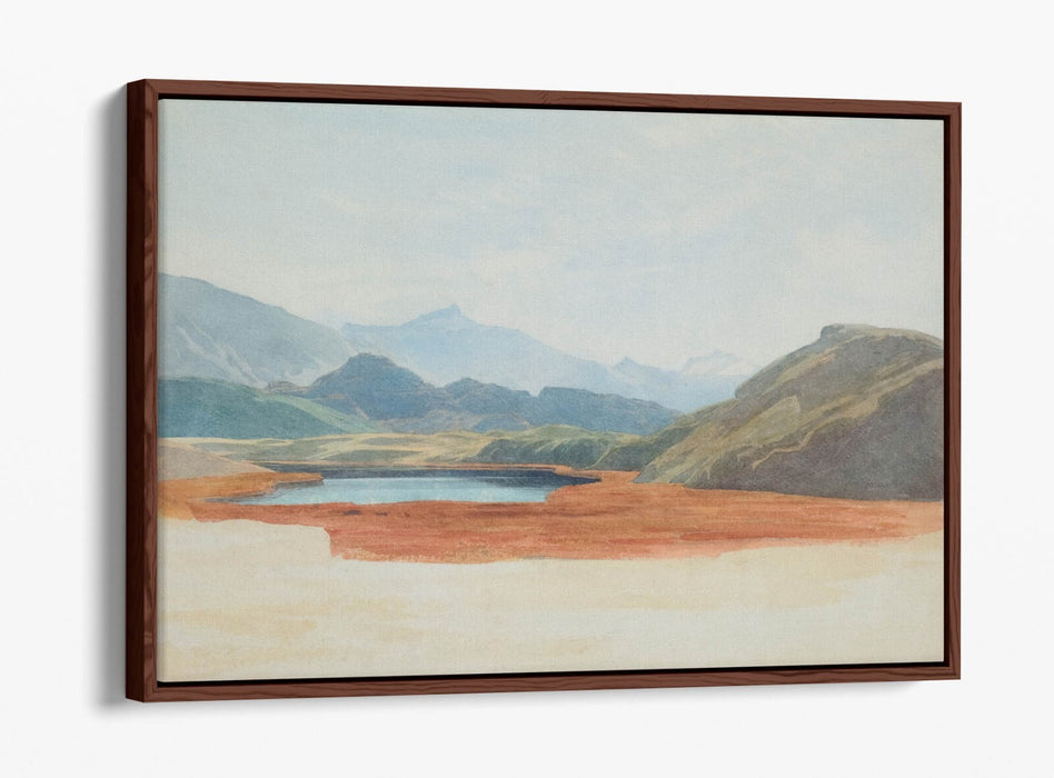 Canvas Wall Art - Lagoon Float Effect Canvas Art Print With Premium Frame