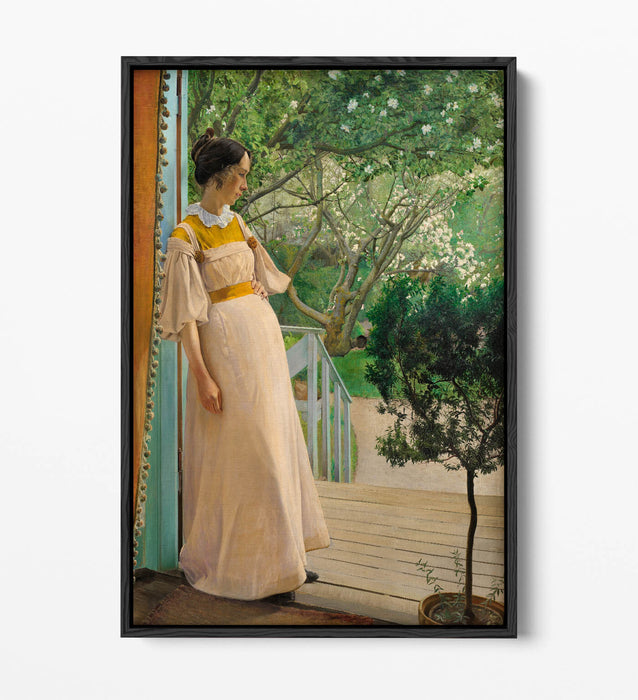 Float Effect Canvas Art - L.A Ring Artist's Wife | Premium Varnish Finish, Ready To Hang