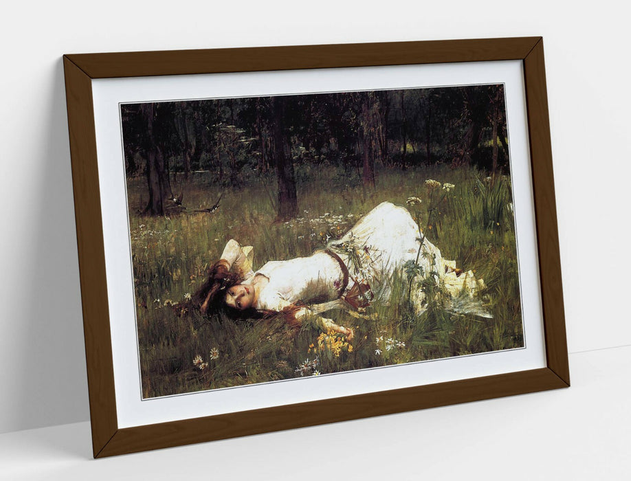 JOHN WILLIAM WATERHOUSE OPHELIA 1889 -ART FRAMED POSTER PICTURE PRINT ARTWORK-