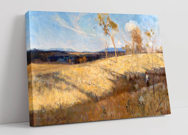 Canvas Wall Art - Arthur Streeton Golden Summer Painting | Premium Handmade Print