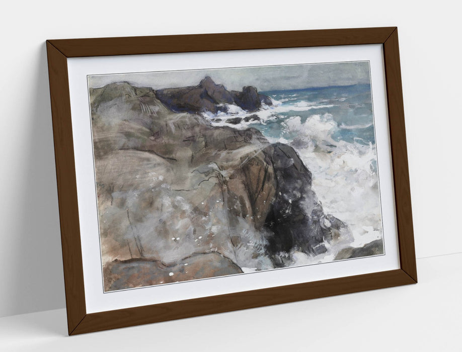 Framed Wall Art - Auguste Lepere Storm Island Yeu Poster Print | UK Made