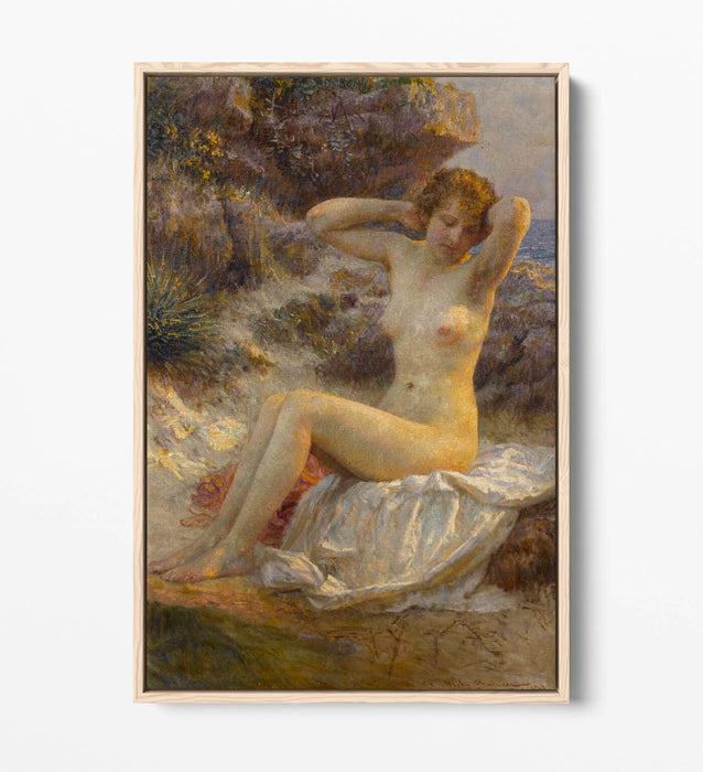 Canvas Wall Art - VLAHO BUKOVAC The Bather | Premium Float Effect Print