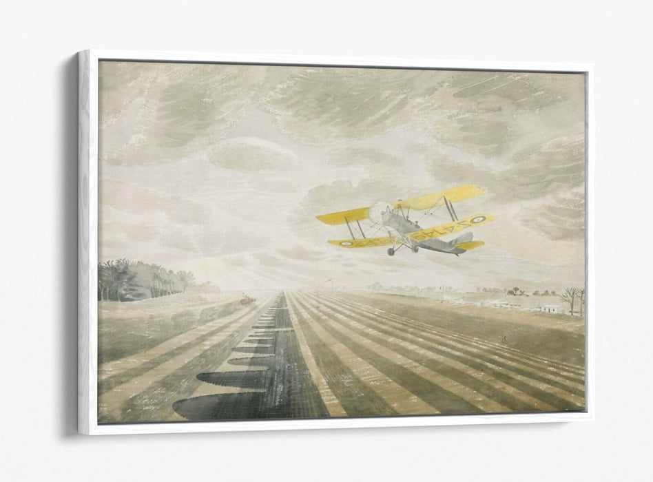 Canvas Wall Art - Eric Ravilious Tiger Moth Float Effect Print | Handmade British Decor