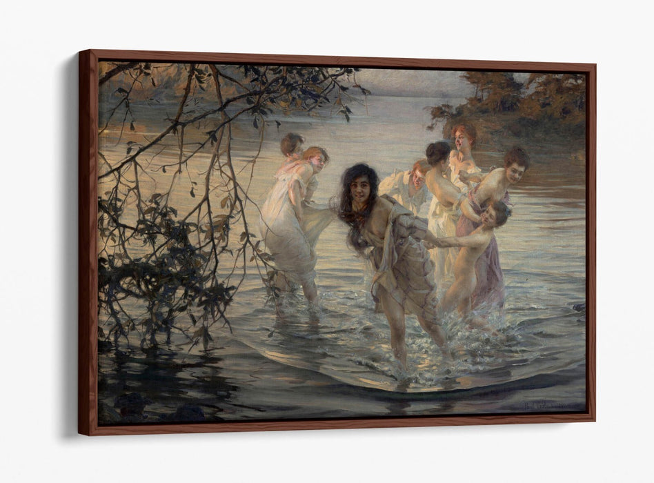Canvas Wall Art - Paul Emile Chabas Dancing Nymphs | Float Effect, Premium Frame