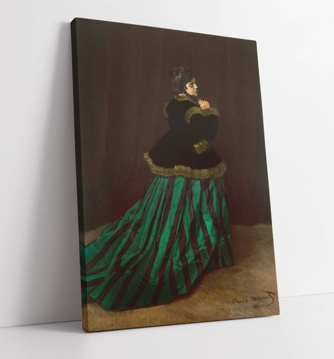 Claude Monet Canvas - Camille Painting | Premium Wall Art Print With Varnish Finish