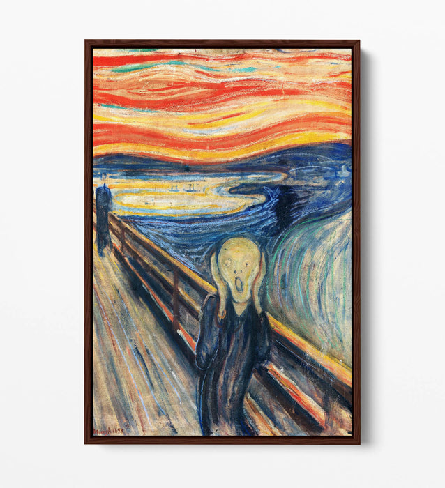 Float Effect Canvas Art - Edvard Munch The Scream Premium Wall Print