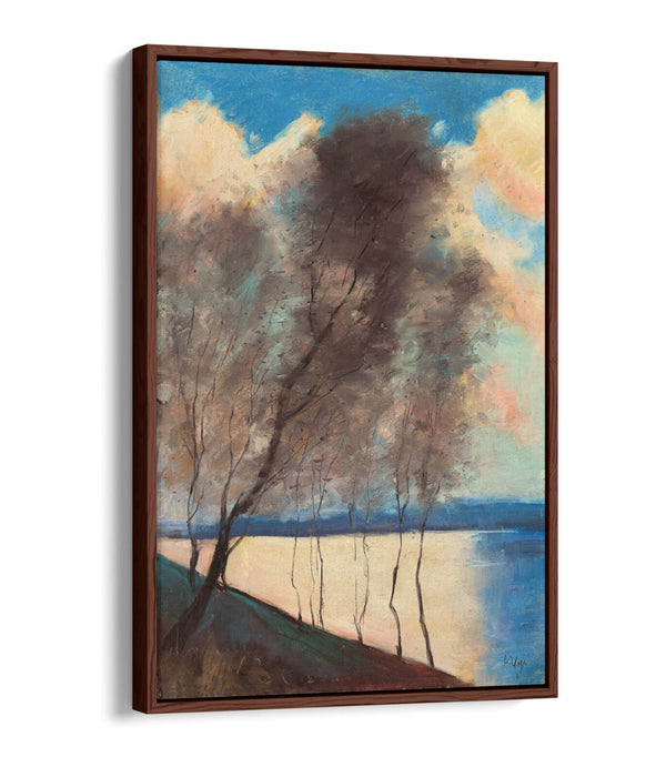 LESSER URY, TREE RIVER LANDSCAPE -FLOAT EFFECT CANVAS WALL ART PICTURE PRINT