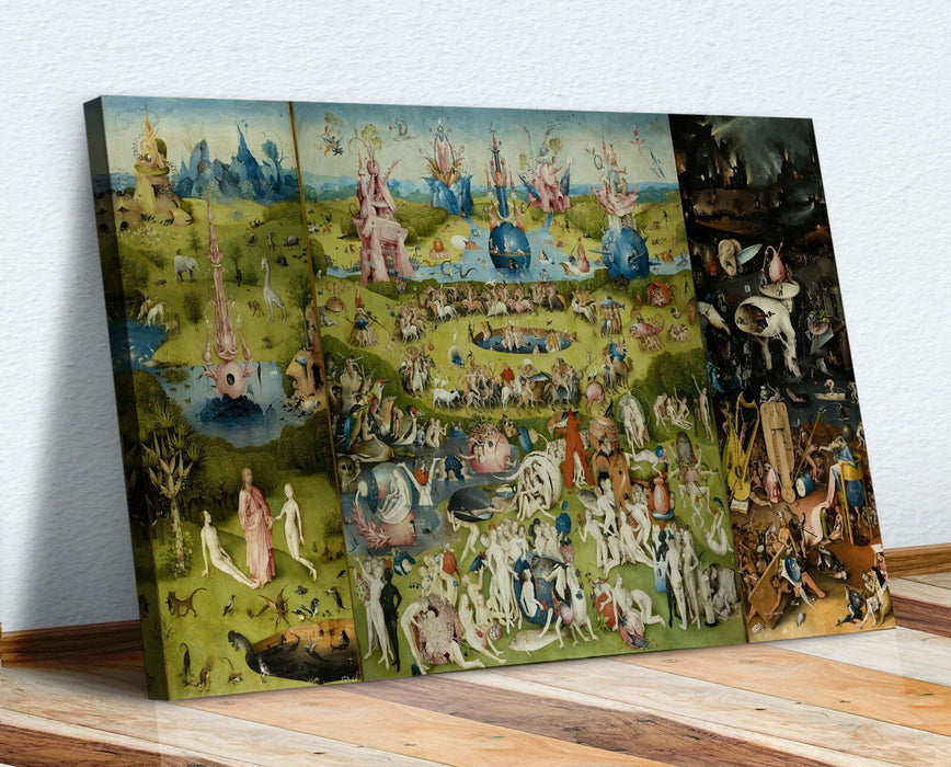 Bosch Canvas Wall Art - The Garden Of Earthly Delights Handmade Canvas Print