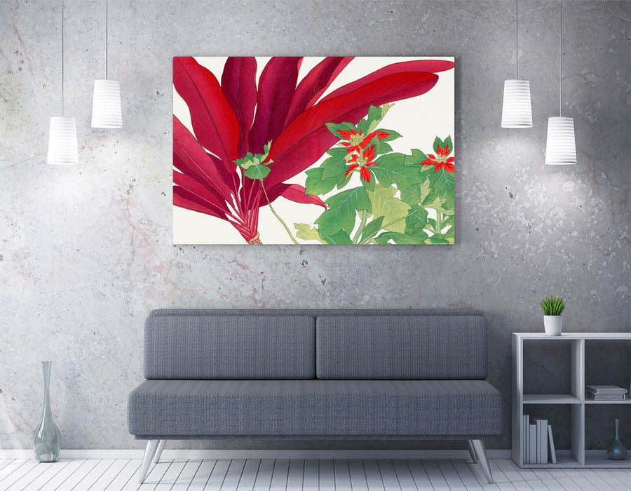 Canvas Wall Artwork - Handmade Japanese Woodblock Art with Vibrant Color Print
