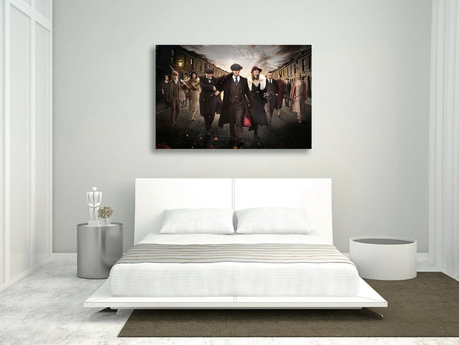 Peaky Blinders Crew - CANVAS WALL ART ARTWORK 30MM DEEP FRAMED PRINT
