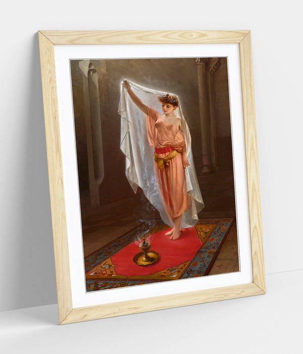 Framed Art Poster - Luis Ricardo Falero Oriental Beauty Print | Handmade Wall Art