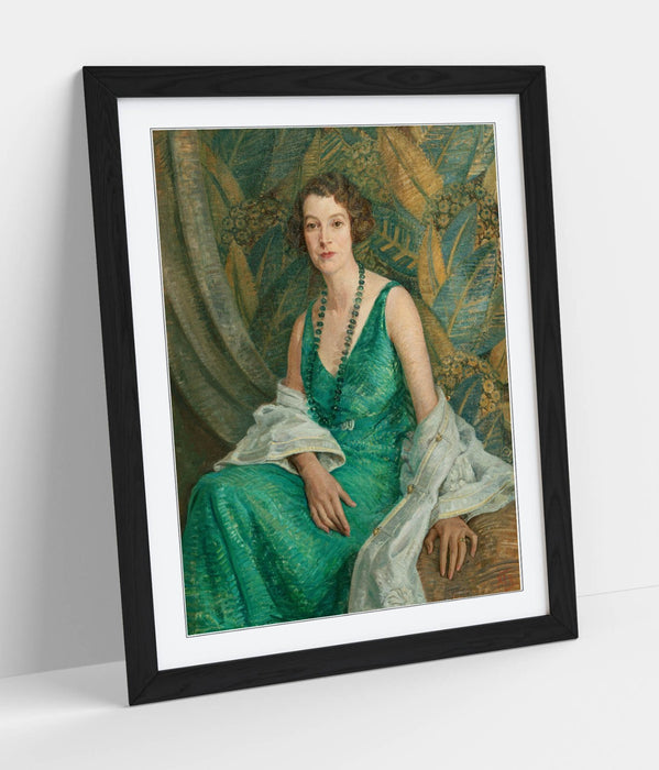 Framed Wall Art Poster – Portrait Wall Art with Wood Grain Frame, Ready to Hang