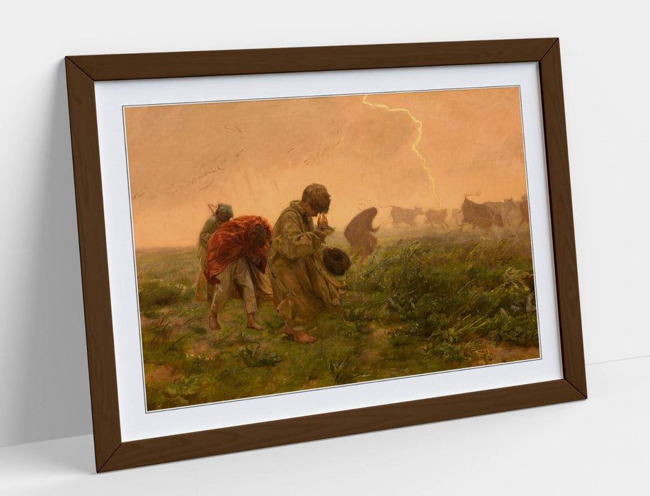 Framed Wall Art – Jozef Chelmonski Thunderstorm Painting | Handmade UK Decor