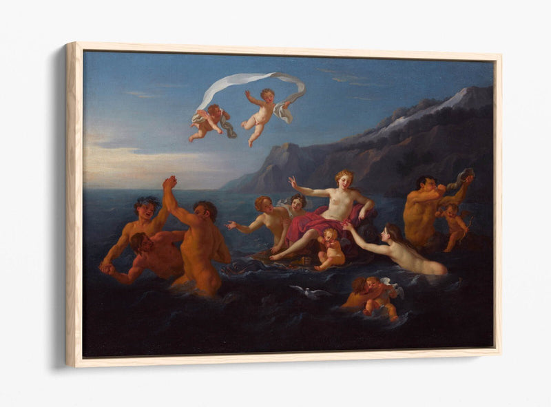 Float Effect Canvas Art – BON BOULLOGNE Triumph on Custom MDF Frame, Ready to Hang
