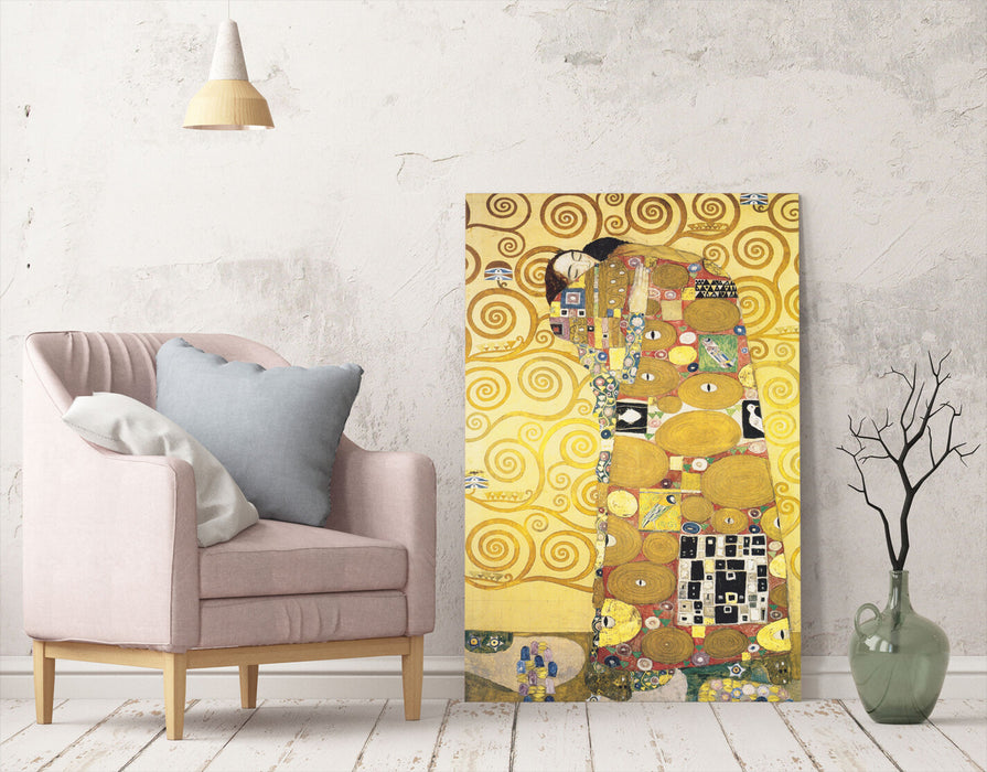 Gustav Klimt The Embrace CANVAS WALL ART PICTURE PRINT ARTWORK PAINTING FRAMED