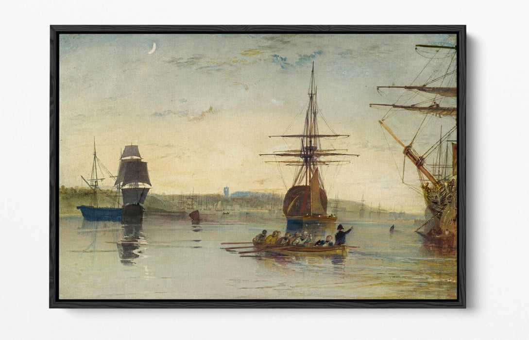 Float Effect Canvas Art - J.M.W Turner Isle Of Wight Print | Custom MDF Frame