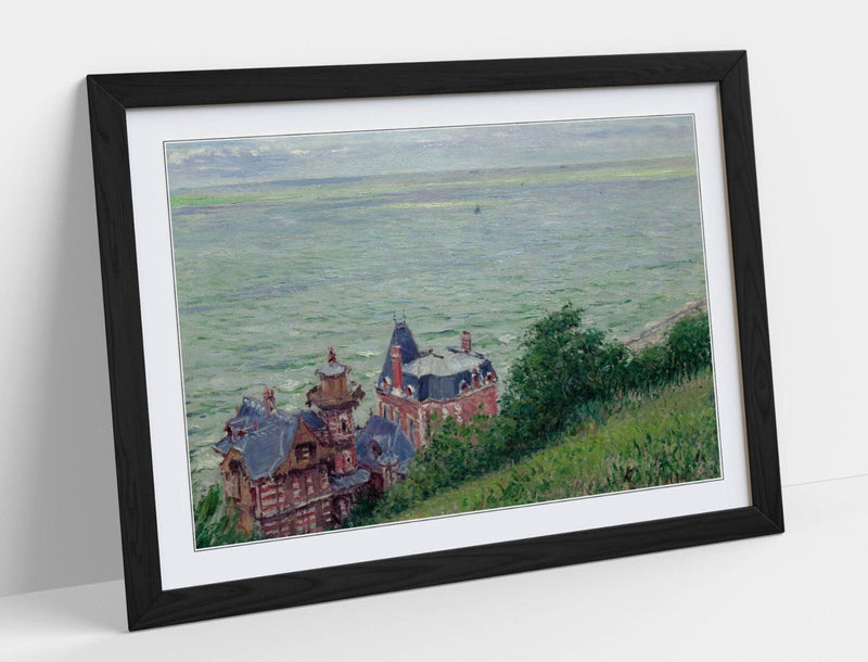 Framed Wall Art - Gustave Caillebotte, Villas at Trouville Poster Print, Matte Paper