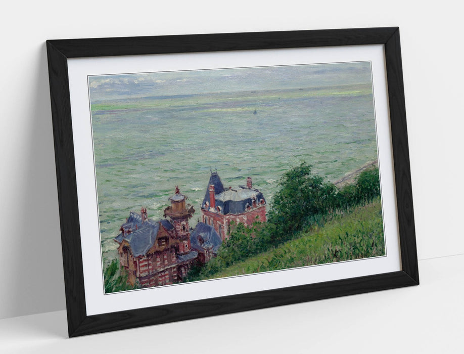 Framed Wall Art - Gustave Caillebotte Villas at Trouville Poster Print, Matte Paper