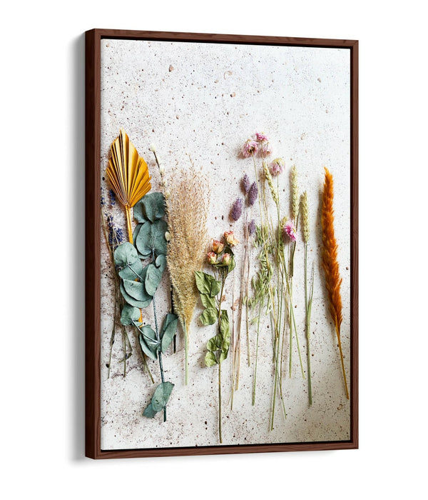 Canvas Wall Art - Colourful Cooking Herbs Kitchen Wall Decor | Float Effect Print