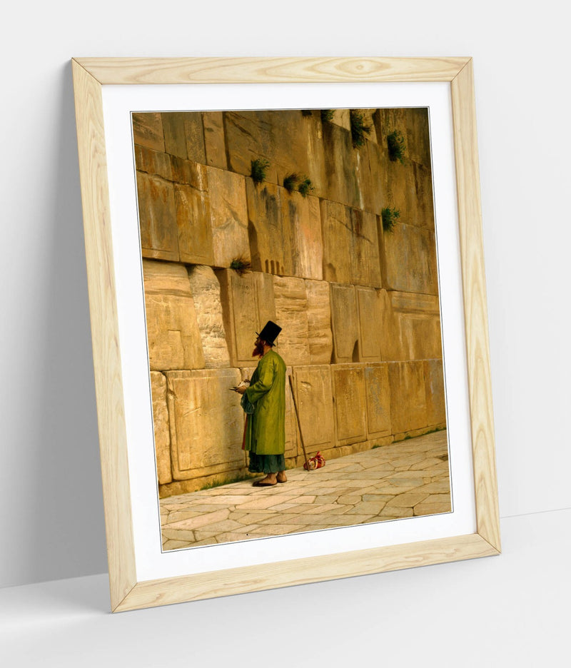 Framed Wall Art – Jean-Leon Gerome Painting The Wailing Wall Print | Matte Paper Poster