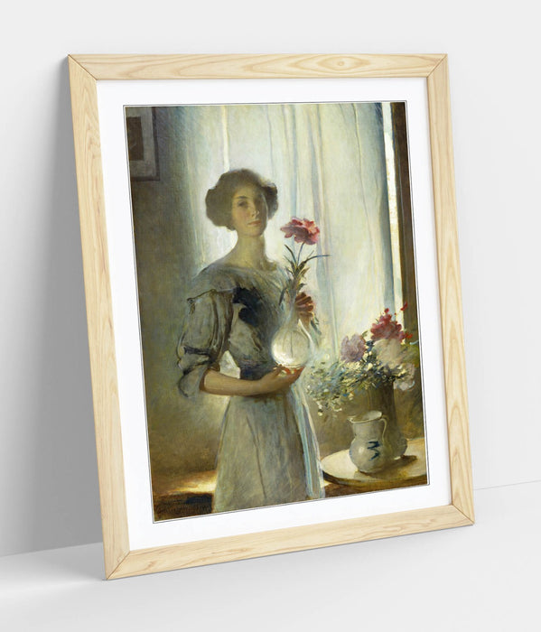 Framed Wall Art Poster Featuring John White Alexander June Painting - Handmade UK